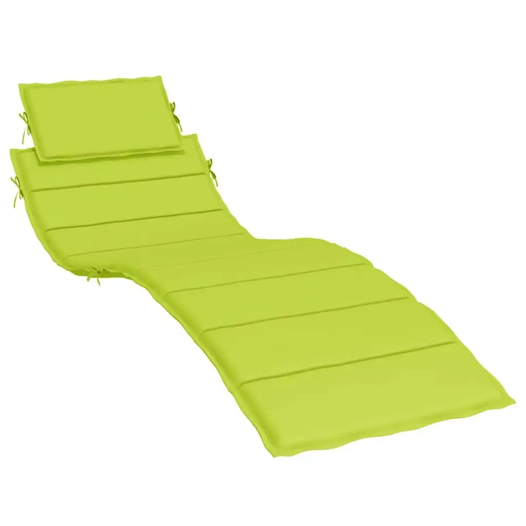 Sun Lounger Cushion Bright Green 186x58x3cm Oxford Fabric 314169