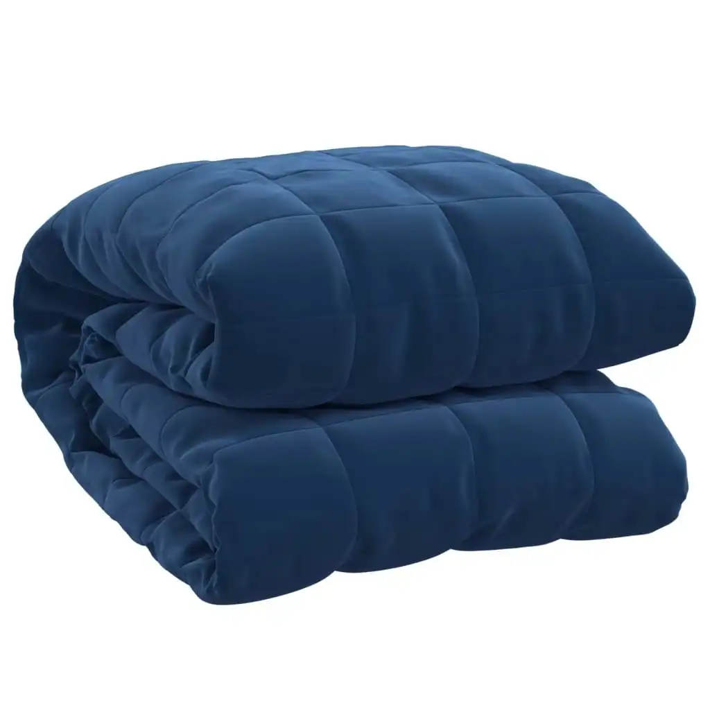 Weighted Blanket Blue 152x203 cm 11 kg Fabric 3154856