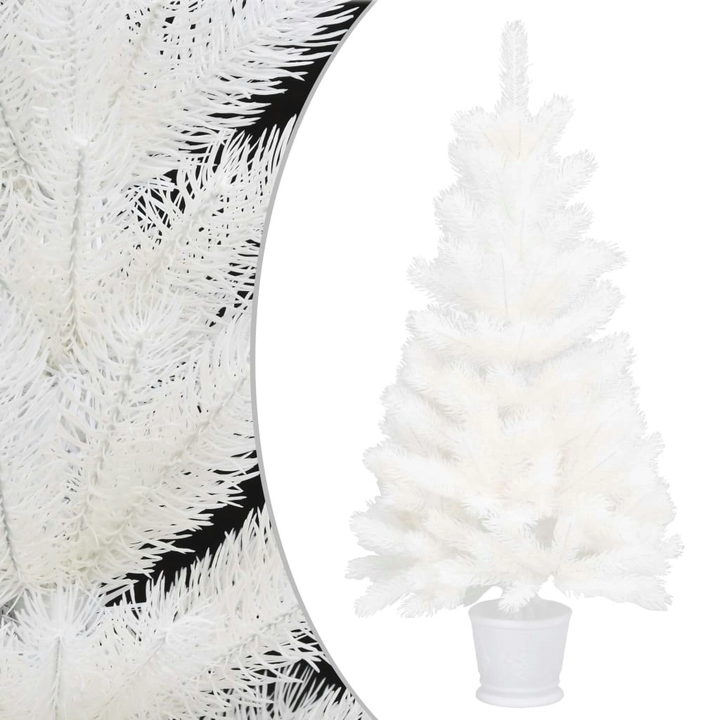 Artificial Christmas Tree Lifelike Needles White 90 cm 321020