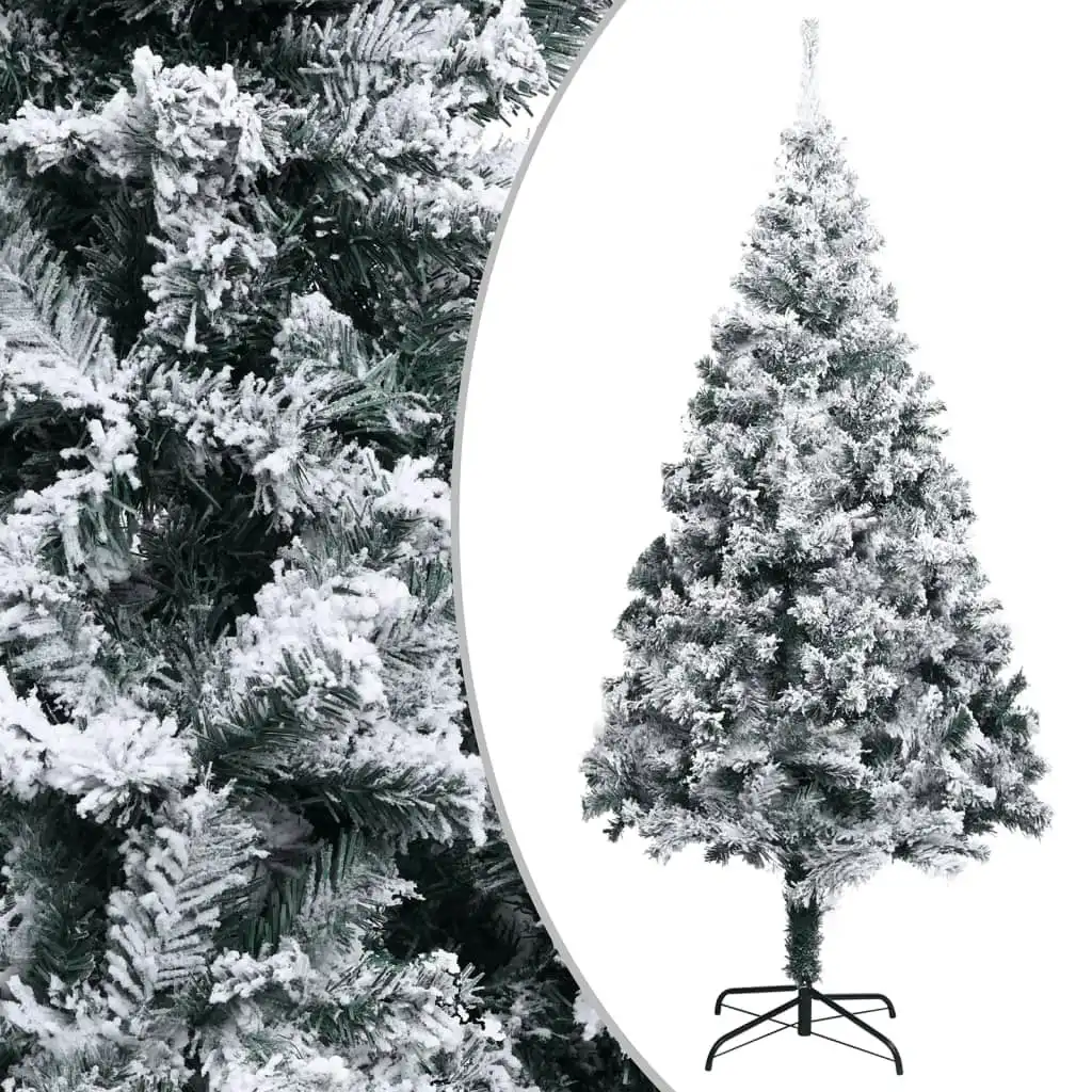 Artificial Christmas Tree with Flocked Snow Green 300 cm PVC 328478