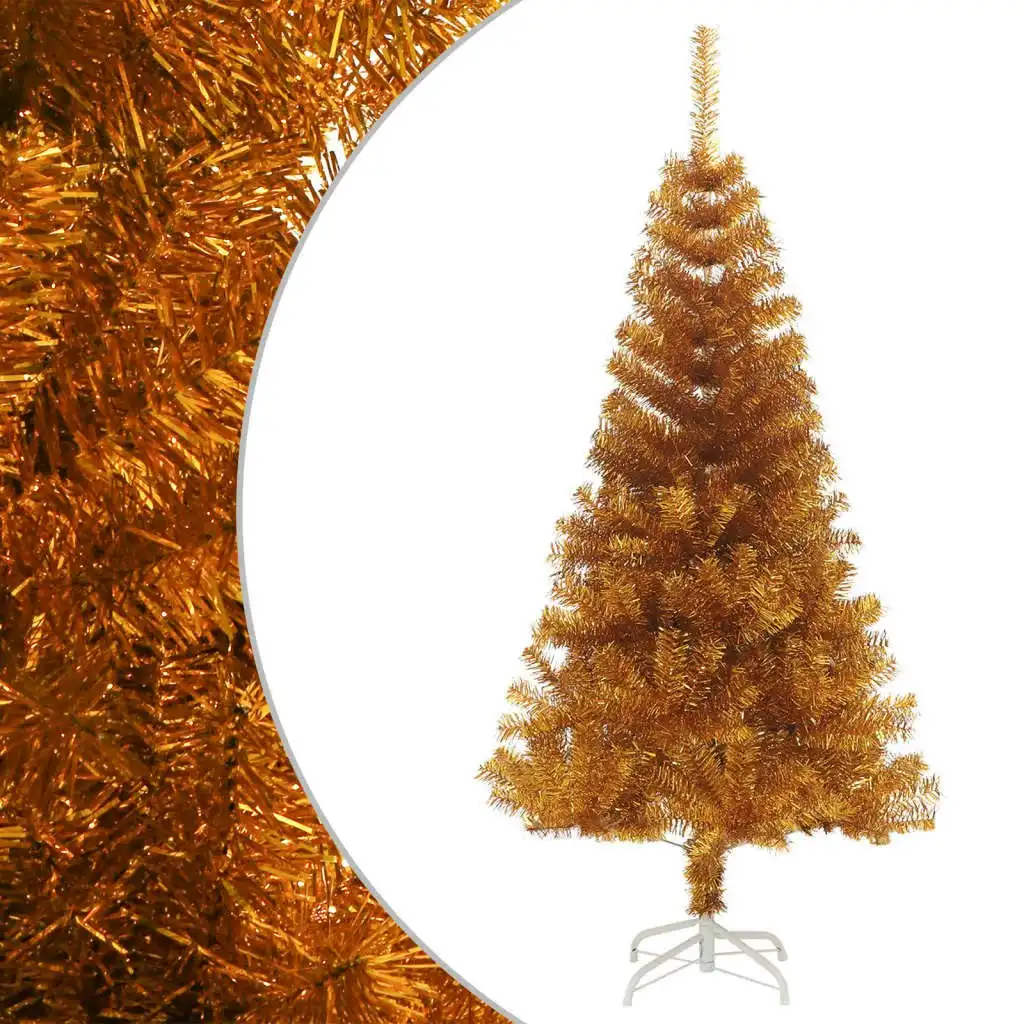 Artificial Christmas Tree with Stand Gold 120 cm PET 329185