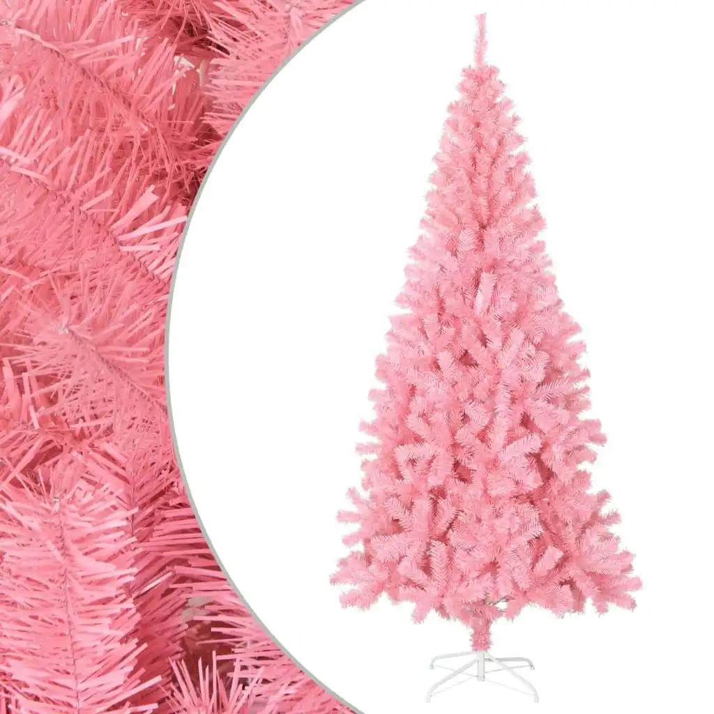 Artificial Christmas Tree with Stand Pink 180 cm PVC 320998