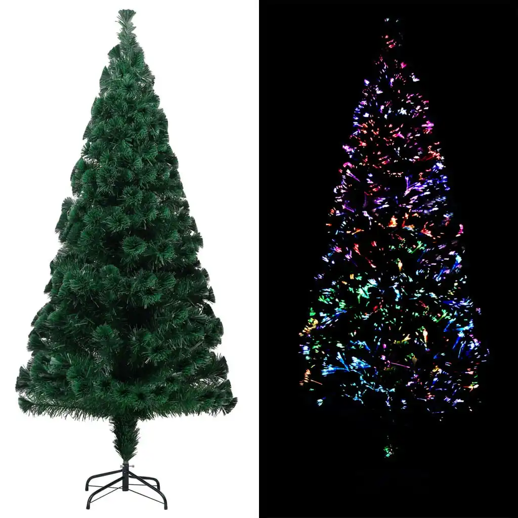 Artificial Christmas Tree with Stand Green 240 cm Fibre Optic 329064