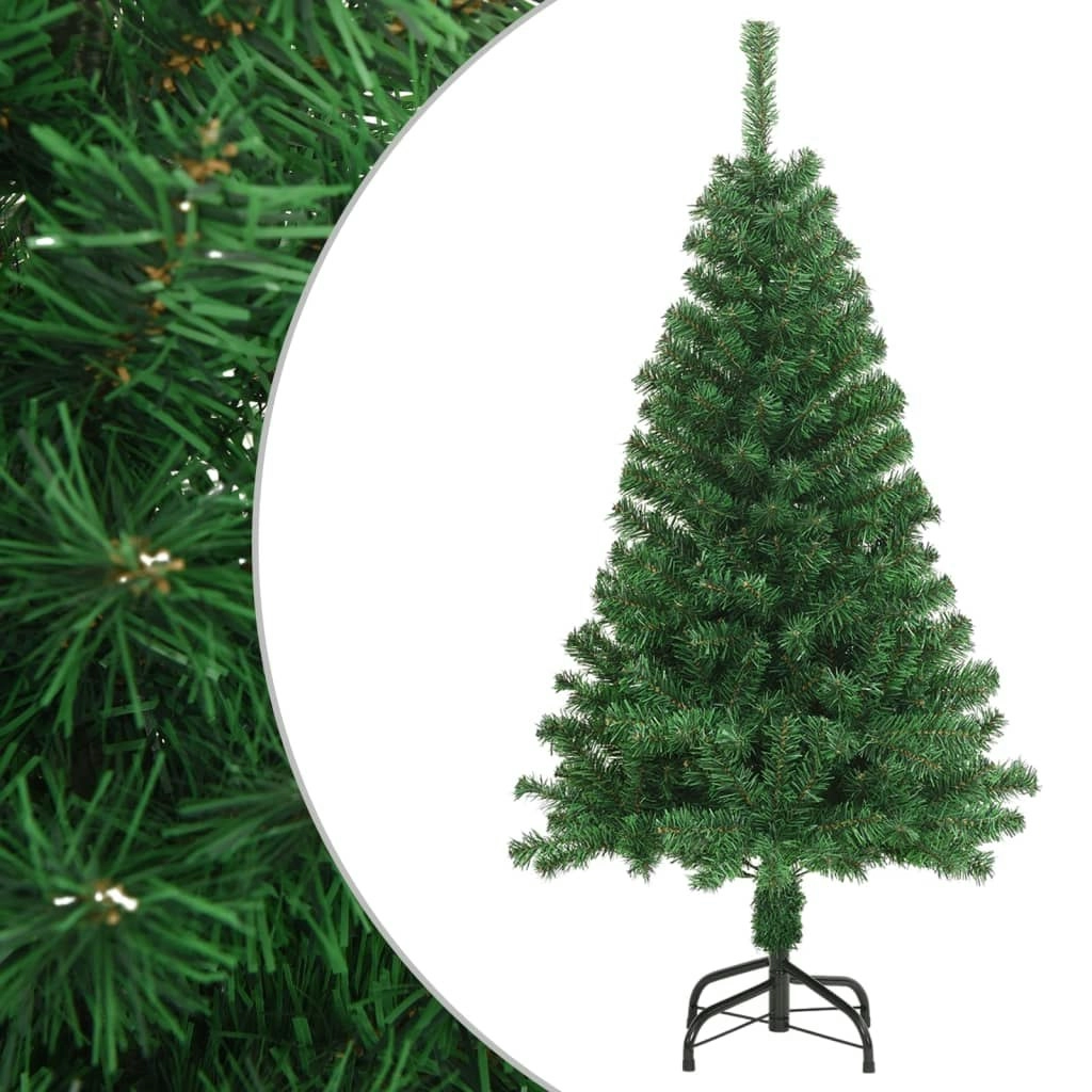 Artificial Christmas Tree with Thick Branches Green 150 cm PVC 321034