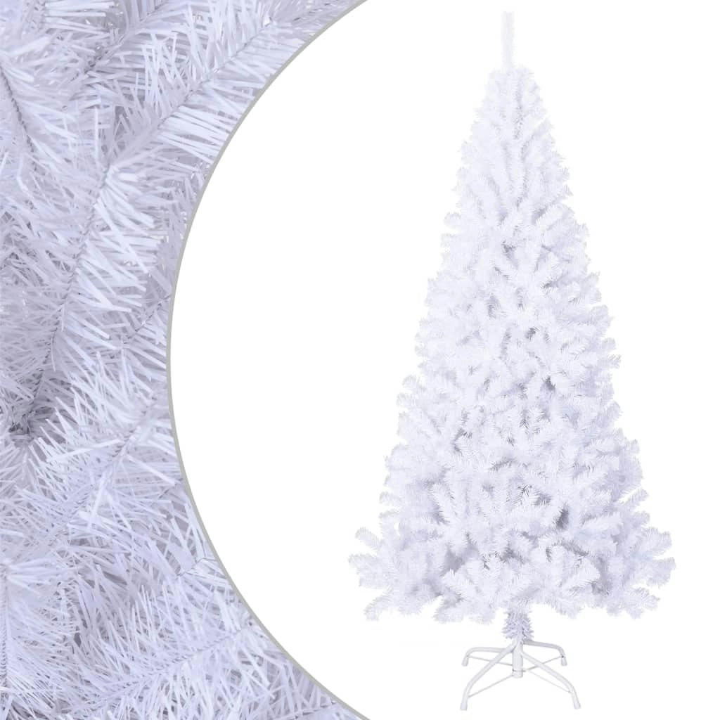 Artificial Christmas Tree with Thick Branches White 210 cm PVC 321040