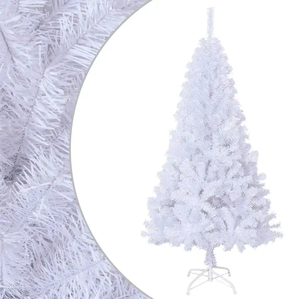 Artificial Christmas Tree with Thick Branches White 150 cm PVC 321038