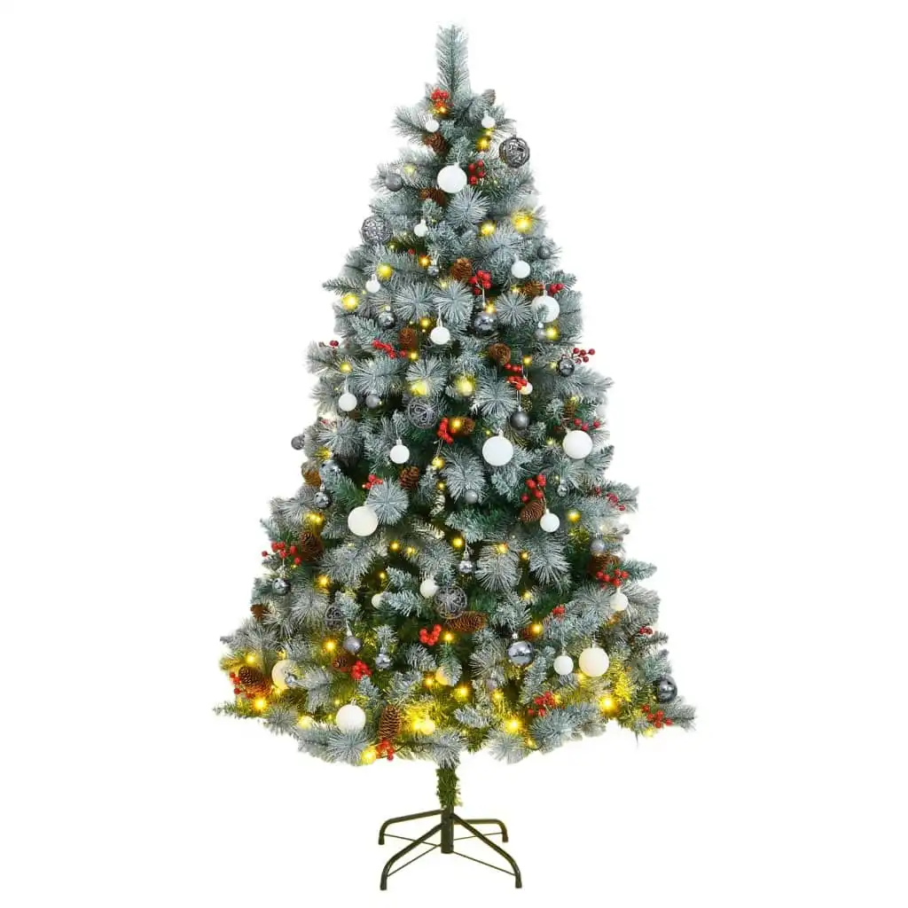 Artificial Hinged Christmas Tree with 300 LEDs & Ball Set 180 cm 3210252