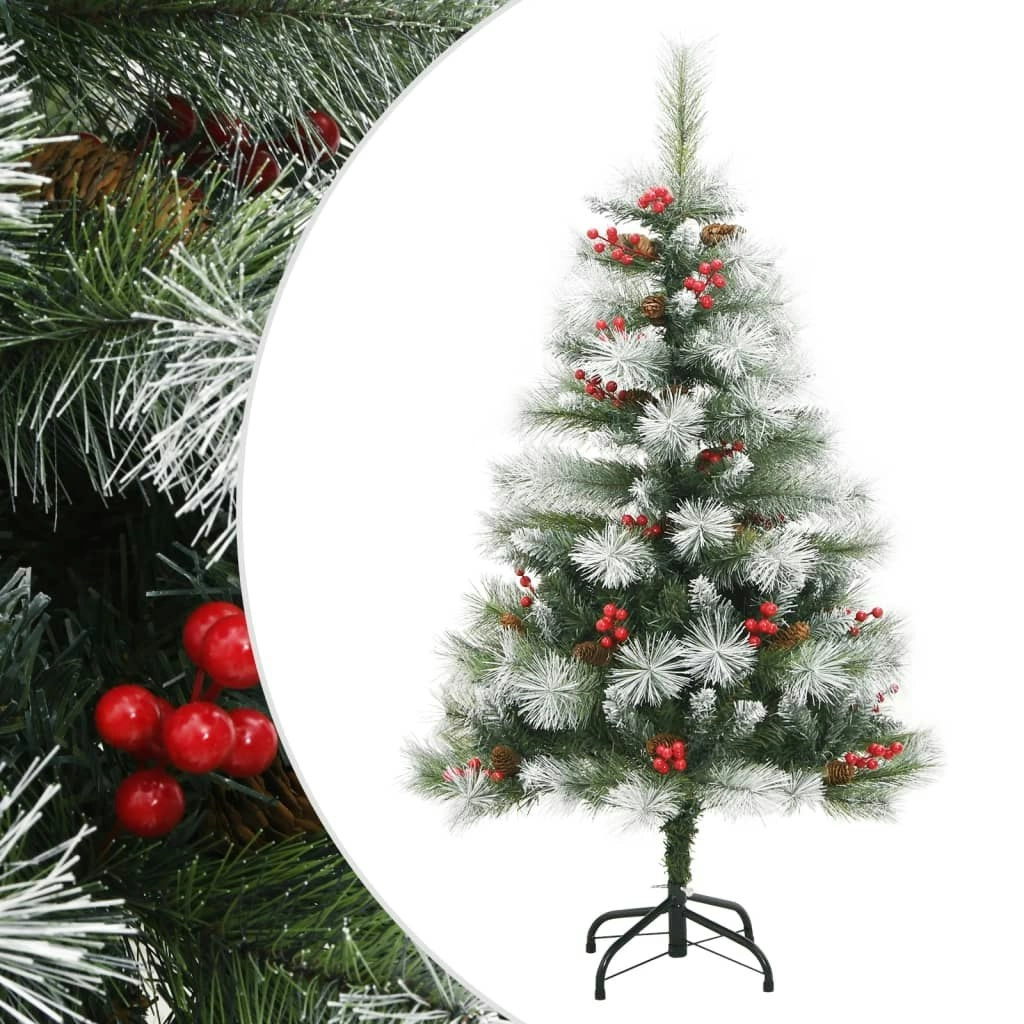 Artificial Hinged Christmas Tree with Cones and Berries 120 cm 357710