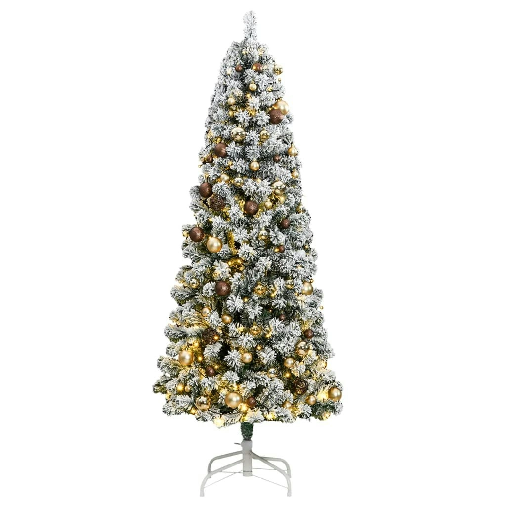 Artificial Hinged Christmas Tree with 300 LEDs & Ball Set 210 cm 3210484