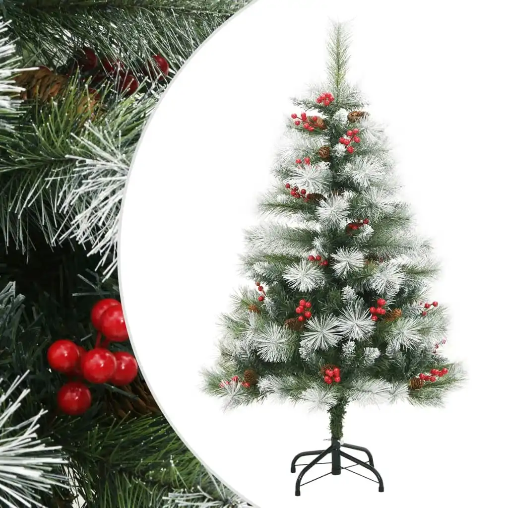 Artificial Hinged Christmas Tree with Cones and Berries 150 cm 357711