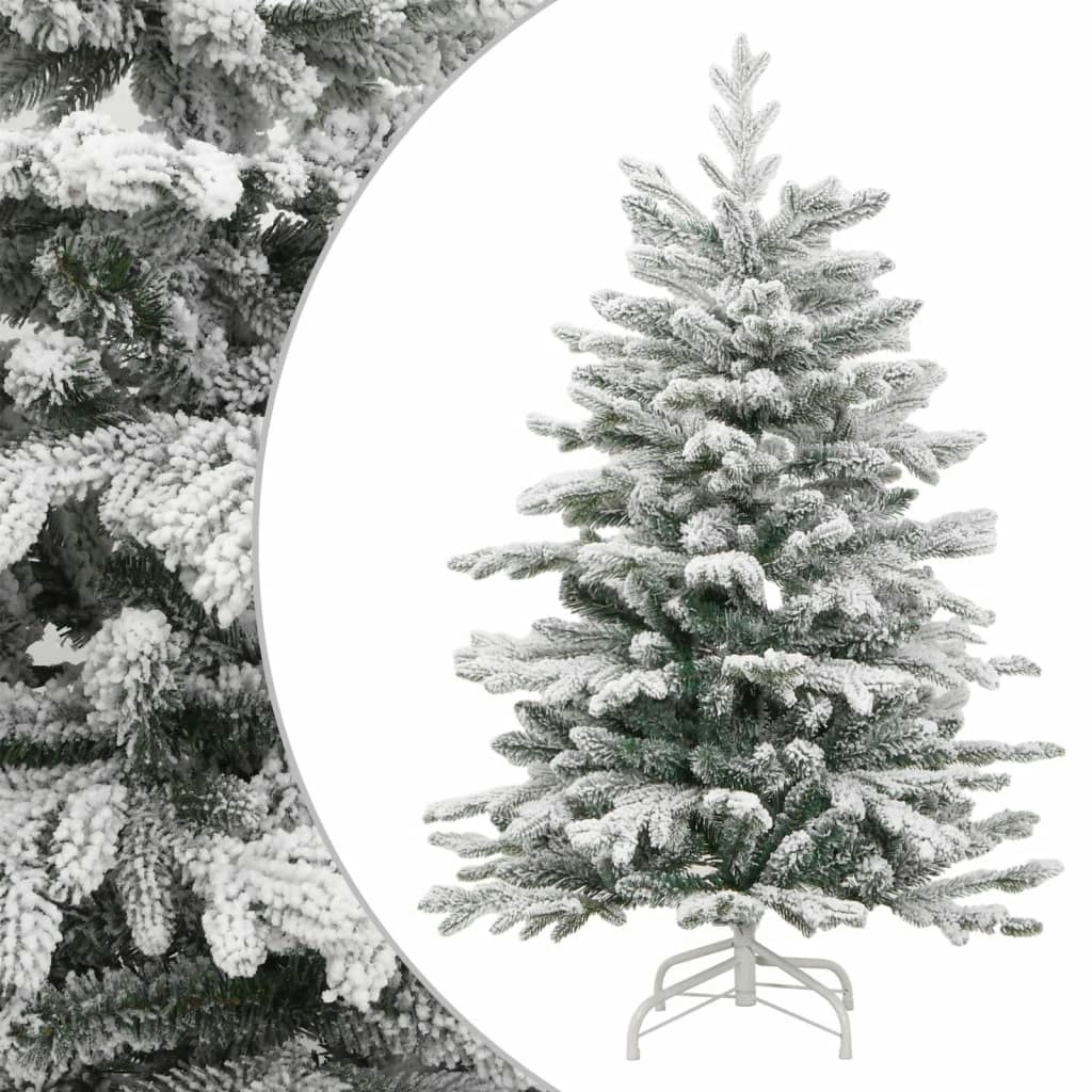 Artificial Hinged Christmas Tree with Flocked Snow 180 cm 358386