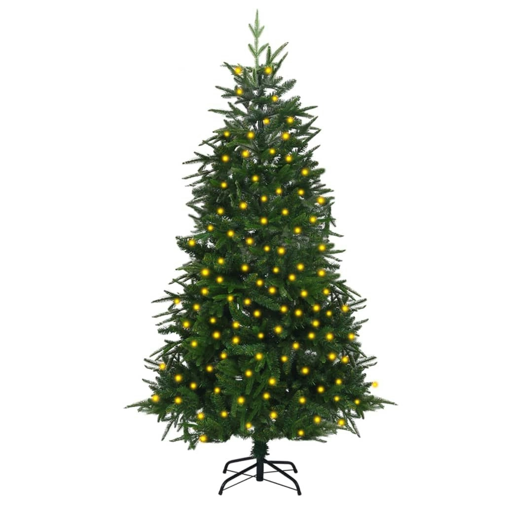 Artificial Pre-lit Christmas Tree Green 180 cm PVC&PE 3077780