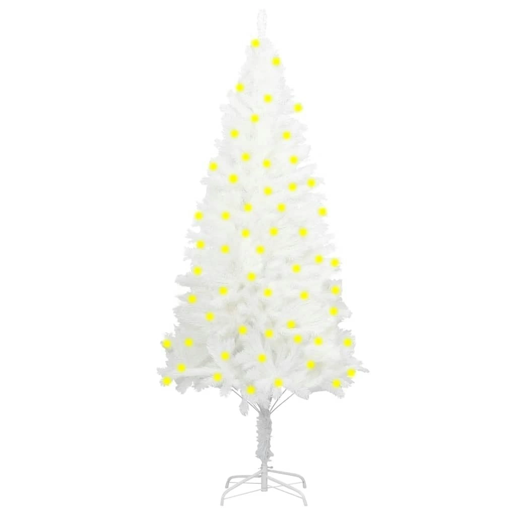 Artificial Pre-lit Christmas Tree White 180 cm 3077462