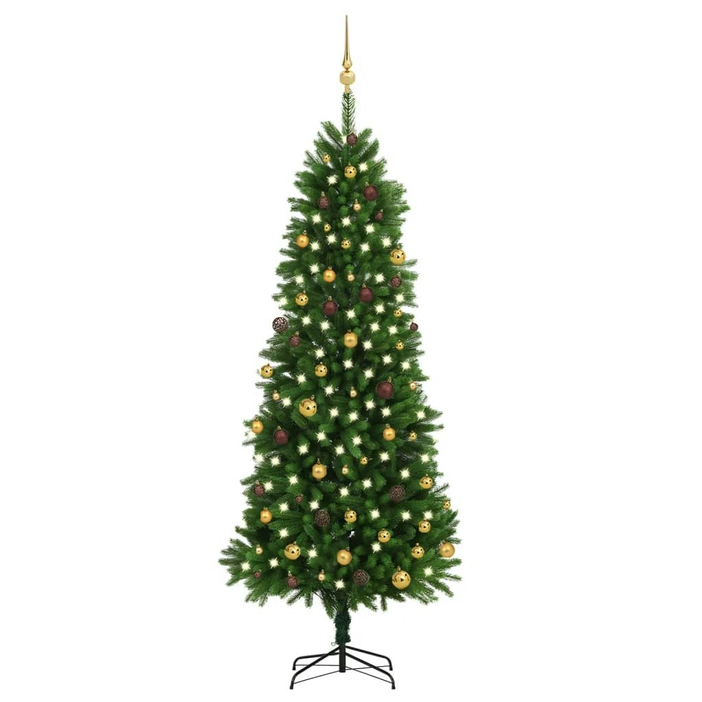 Artificial Pre-lit Christmas Tree with Ball Set 240 cm Green 3077557