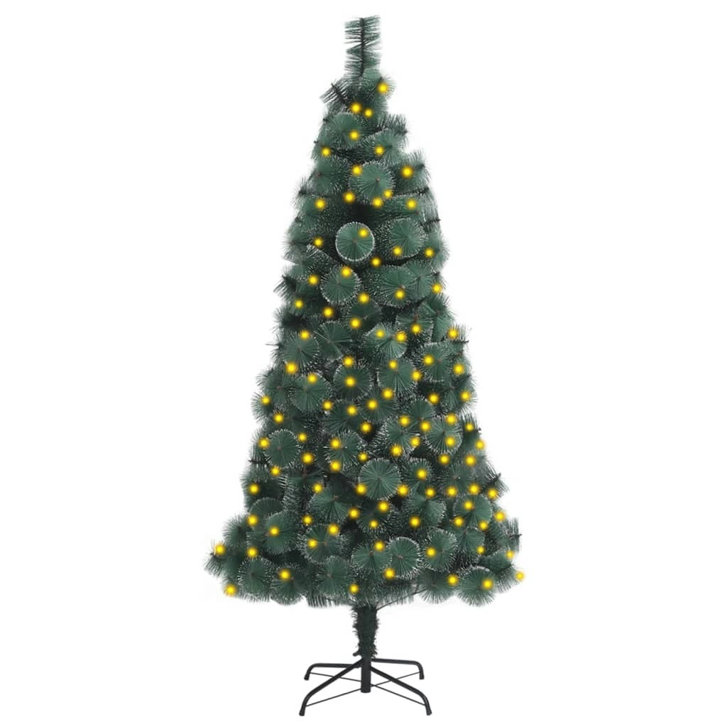 Artificial Pre-lit Christmas Tree with Stand Green 150 cm PET 3077774