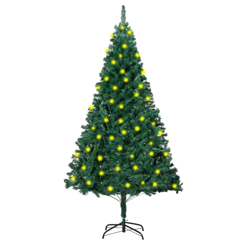 Artificial Pre-lit Christmas Tree with Thick Branches Green 180 cm 3077450