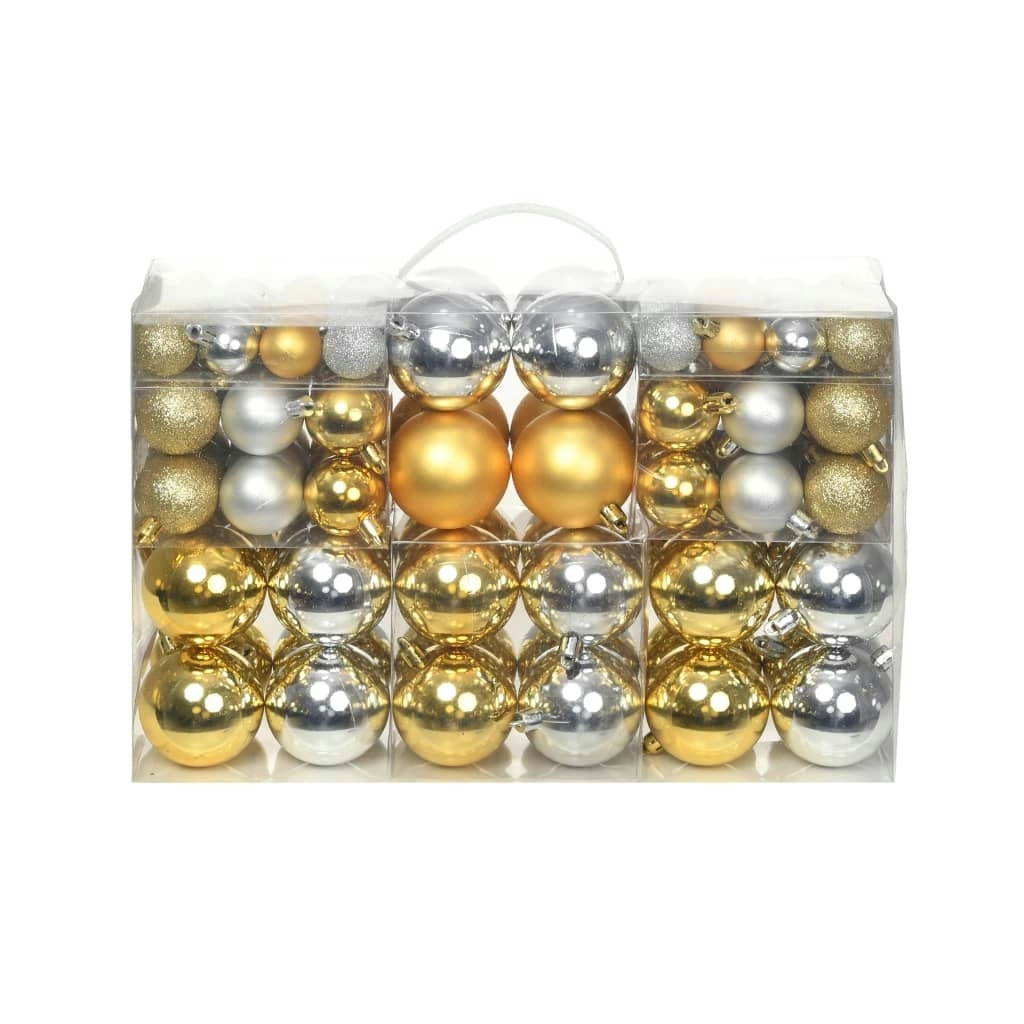 Christmas Balls 100 pcs Silver/Gold 245719