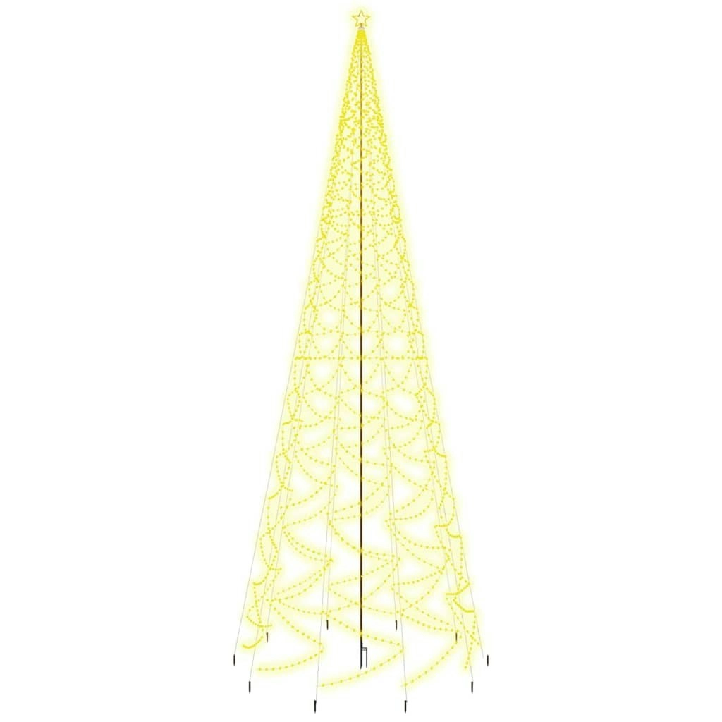 Christmas Tree with Spike Warm White 3000 LEDs 800 cm 343756