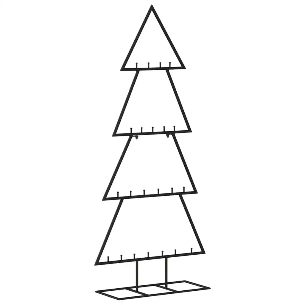 Metal Christmas Tree for Decoration Black 125 cm 359593