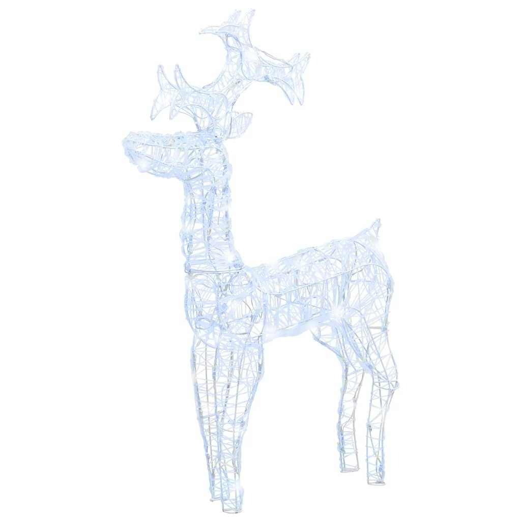 Reindeer Christmas Decoration 90 LEDs 60x16x100 cm Acrylic 329778