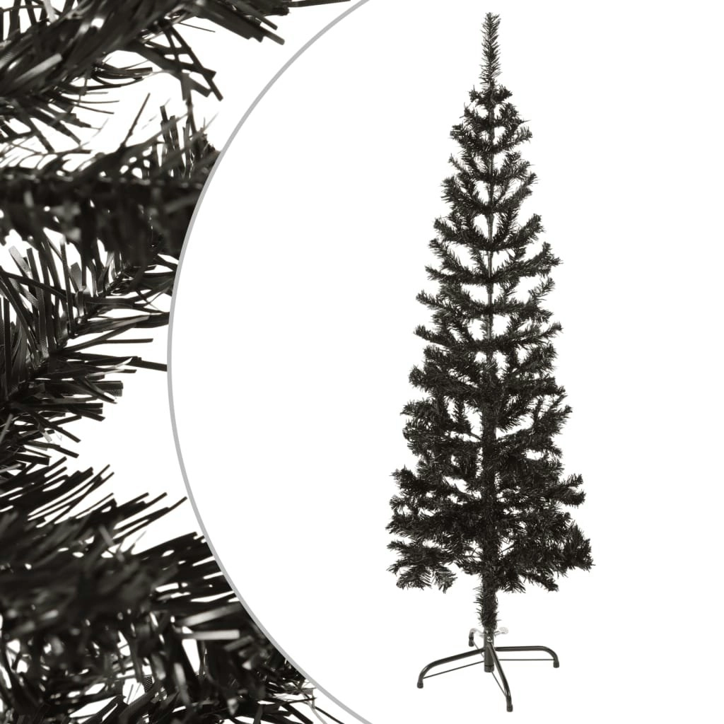 Slim Christmas Tree Black 150 cm 329218