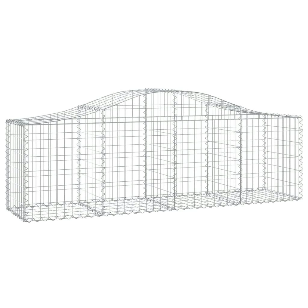 Arched Gabion Basket 200x50x60/80 cm Galvanised Iron 153393