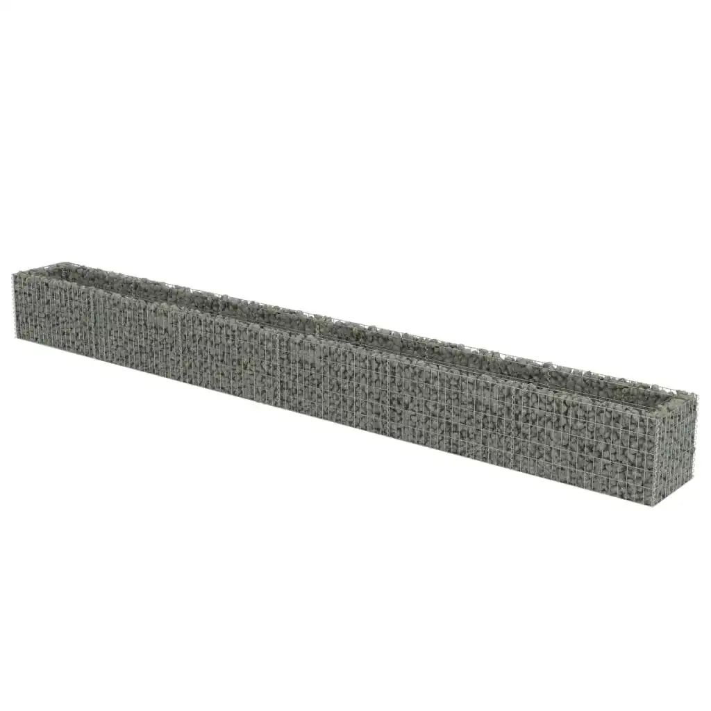 Gabion Raised Bed Galvanised Steel 540x50x50 cm 143567