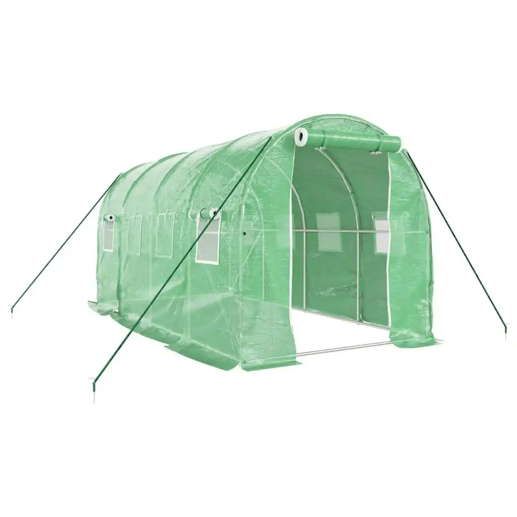 Greenhouse with Steel Frame Green 8 mÂ² 4x2x2 m 3188017