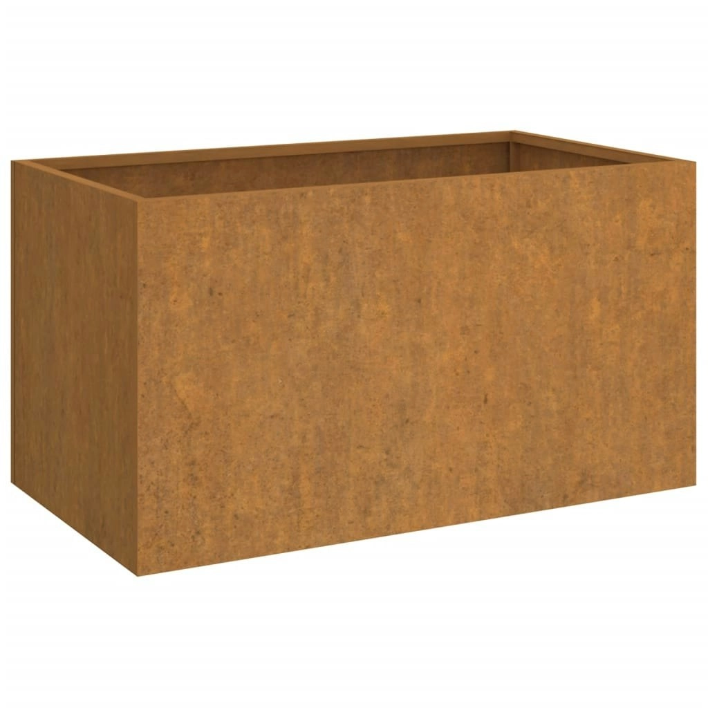 Planter 62x40x39 cm Corten Steel 821557