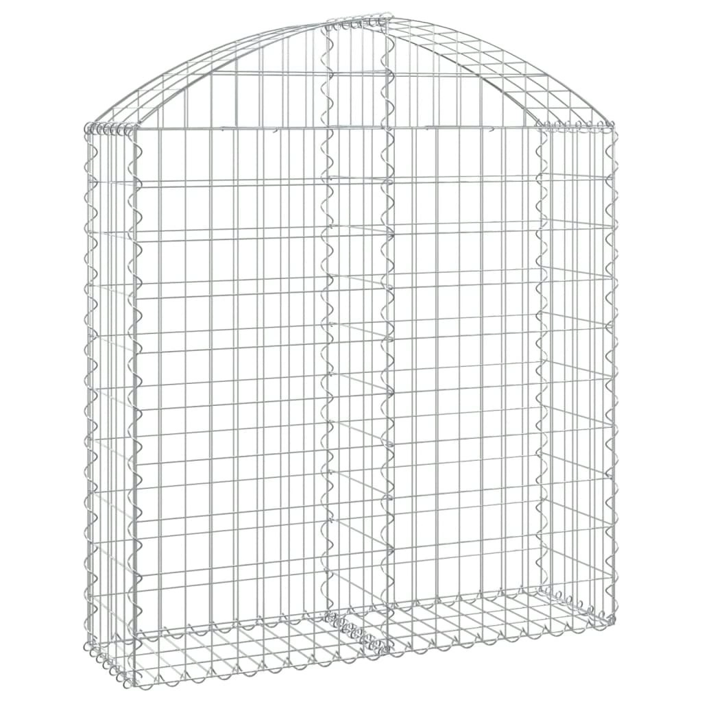 Arched Gabion Basket 100x30x100/120 cm Galvanised Iron 153425