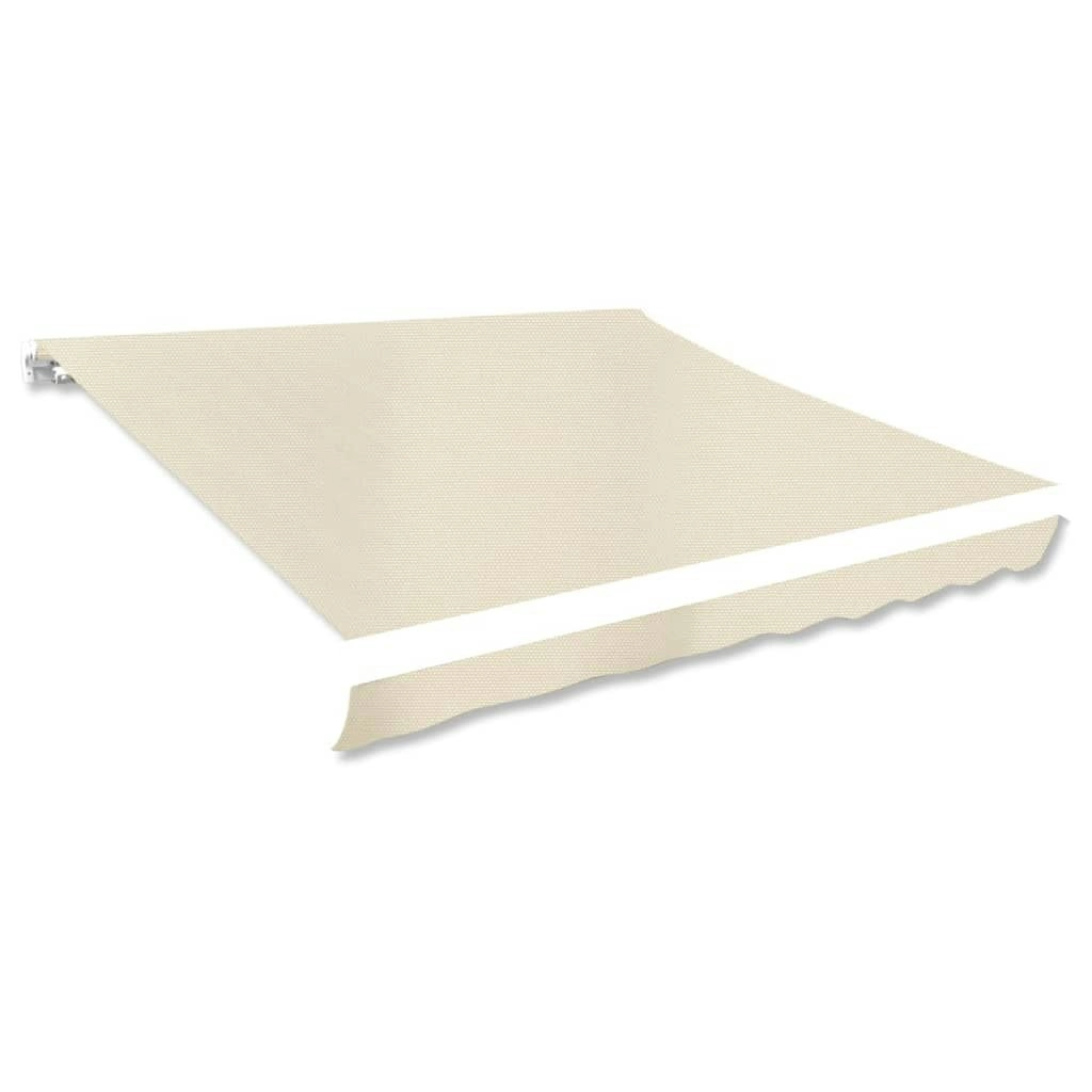 Awning Top Sunshade Canvas Cream 350x250 cm 143702