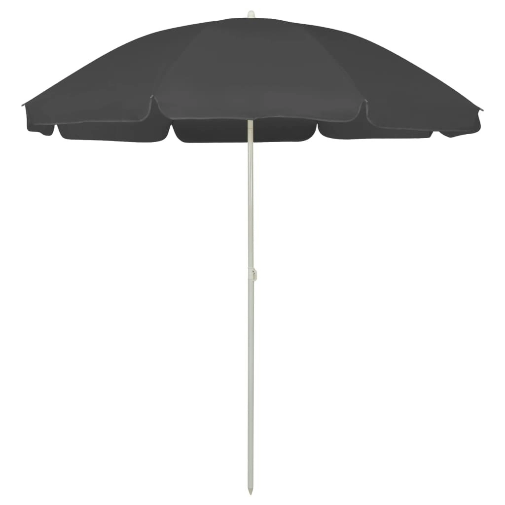 Beach Umbrella Anthracite 240 cm 314706