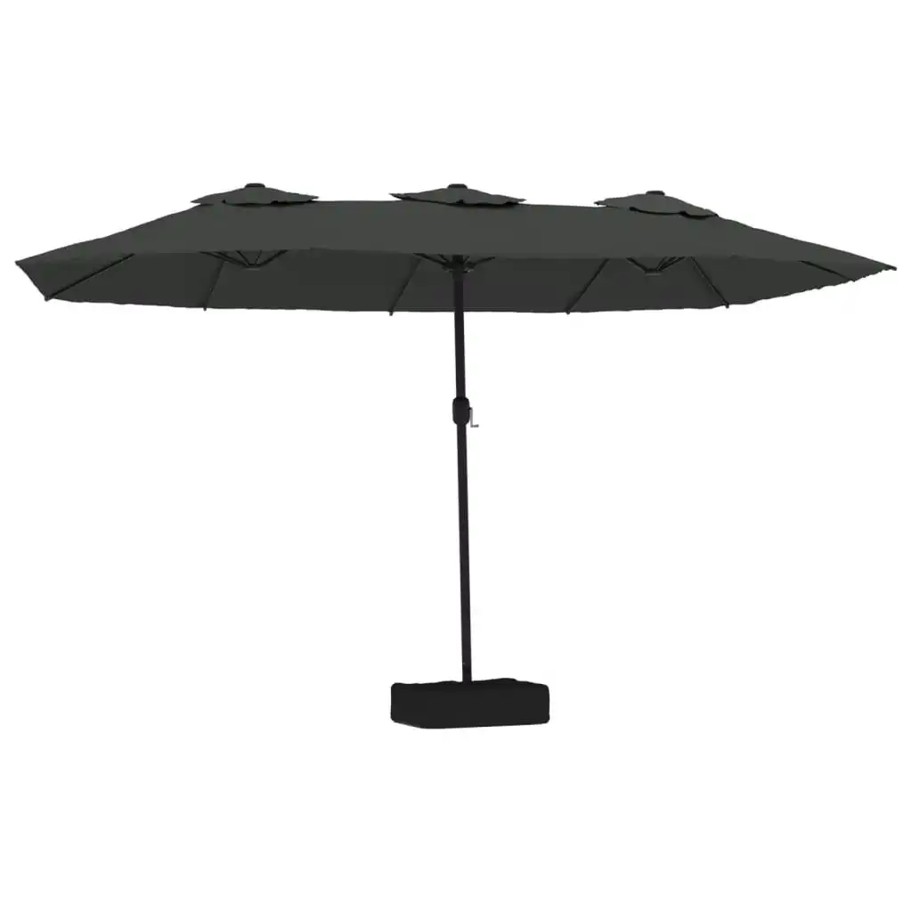 Double-Head Parasol Anthracite 449x245 cm 362947