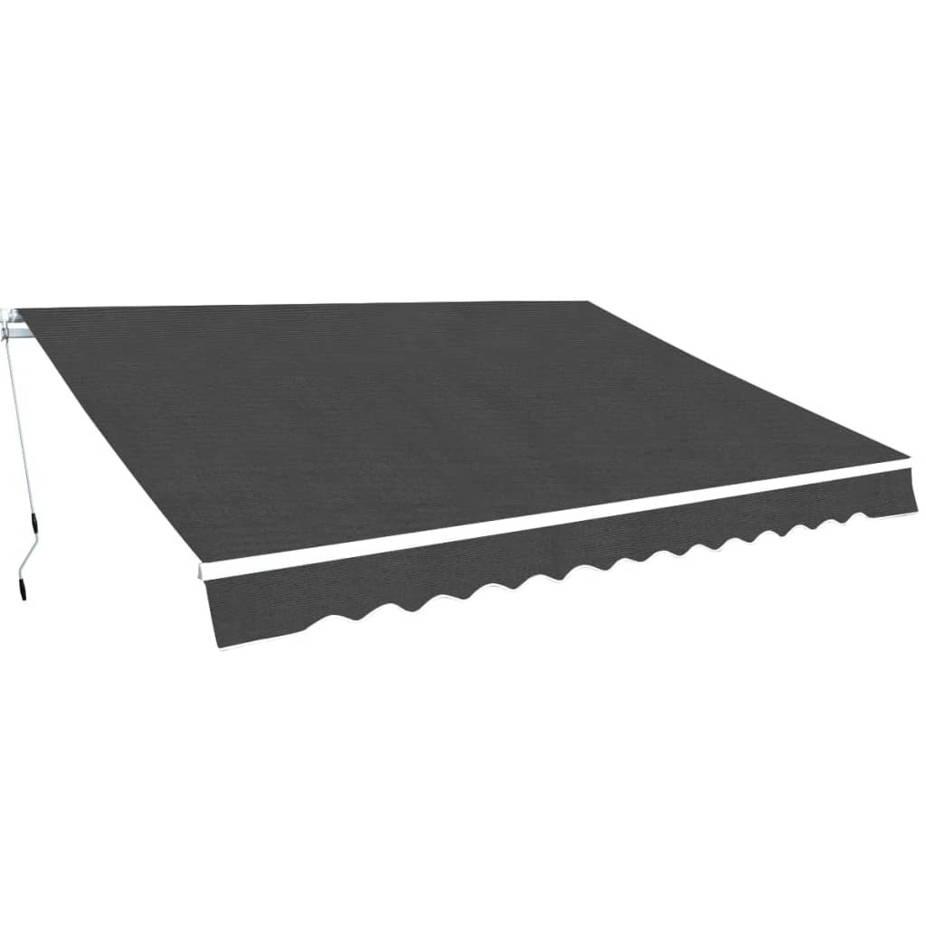 Folding Awning Manual Operated 350 cm Anthracite 275567