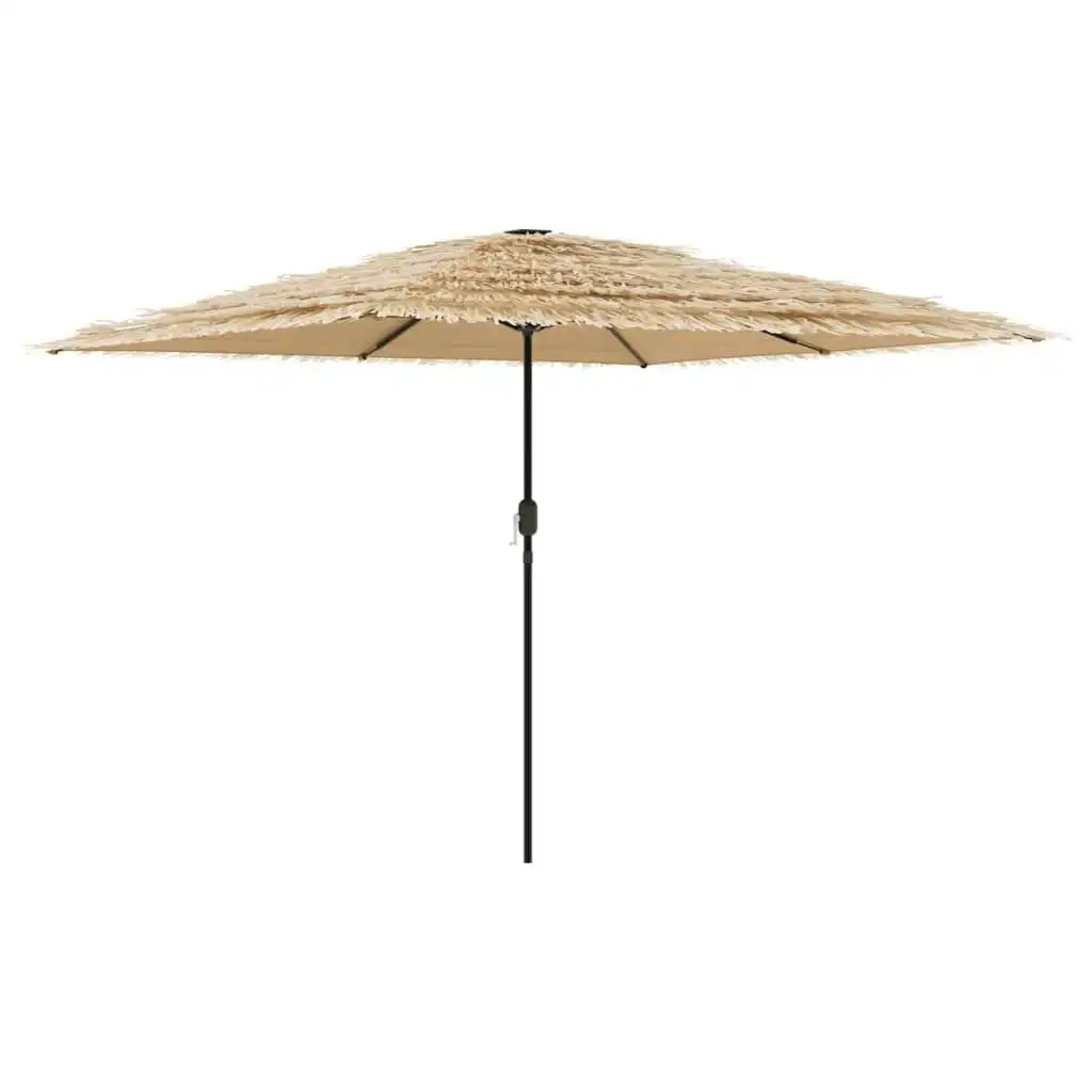 Garden Parasol with Steel Pole Brown 288x288x225 cm 4005105