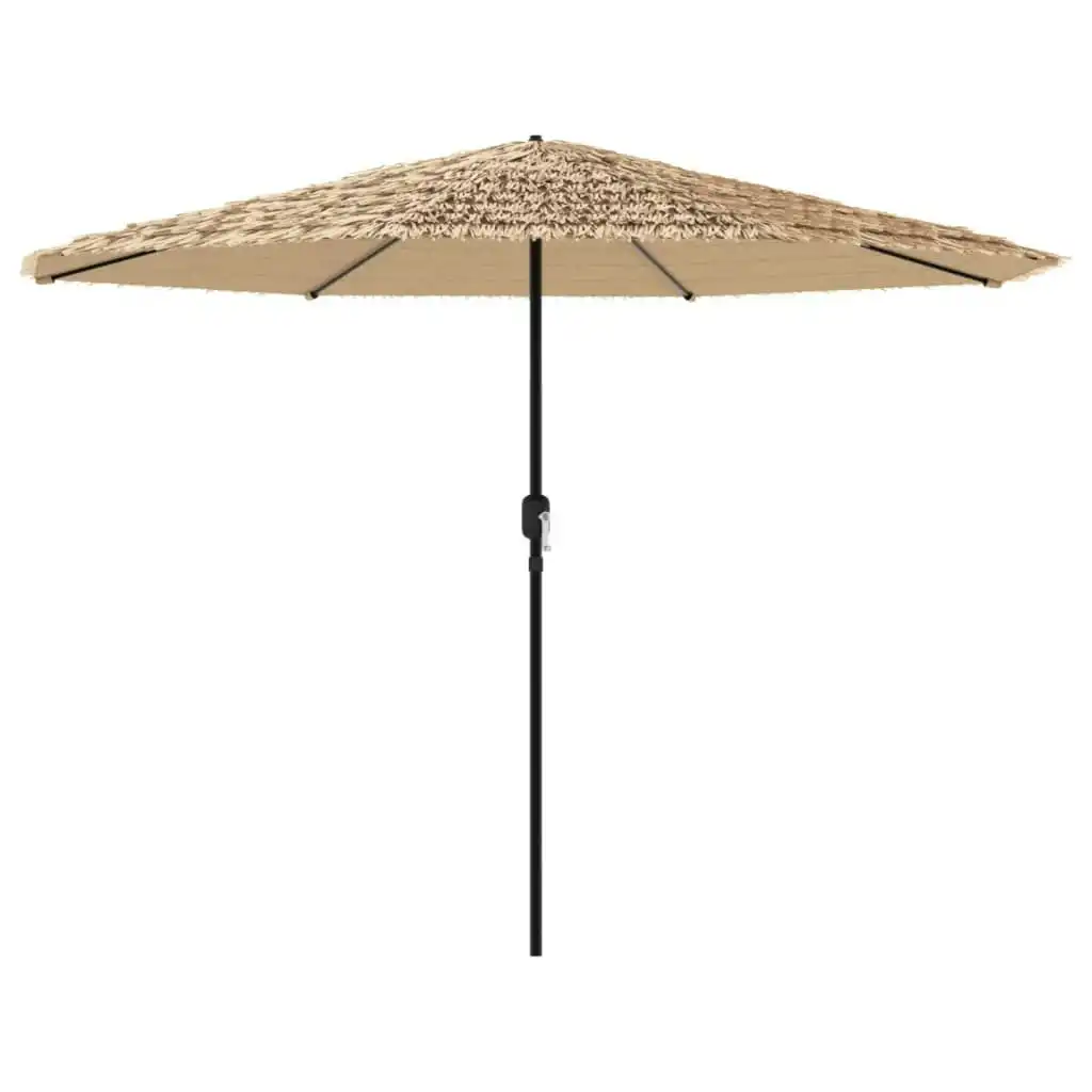 Garden Parasol with Steel Pole Brown 324x324x247 cm 4005109