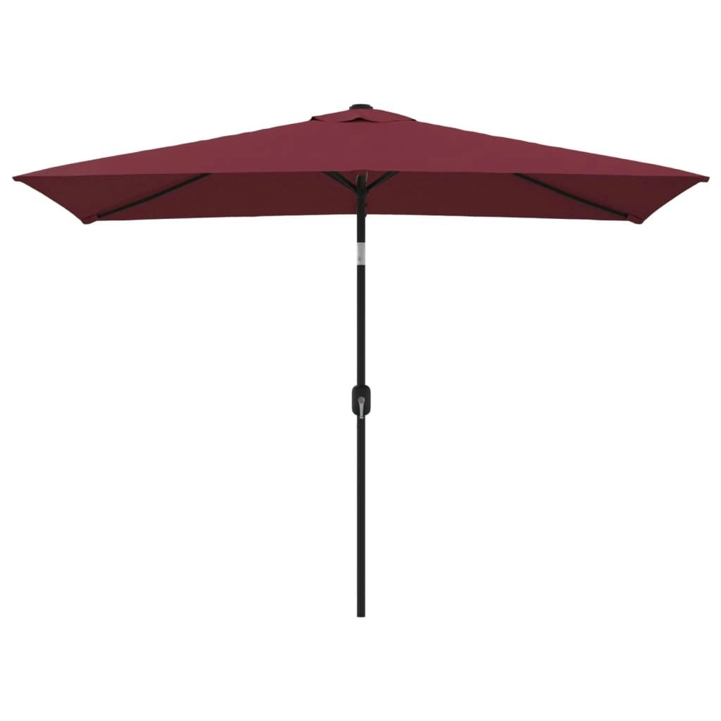 Outdoor Parasol with Metal Pole 300x200 cm Bordeaux Red 44503