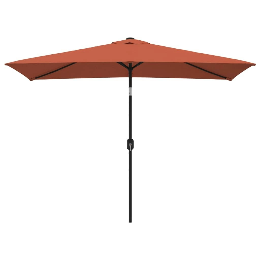 Outdoor Parasol with Metal Pole 300x200 cm Terracotta 44504