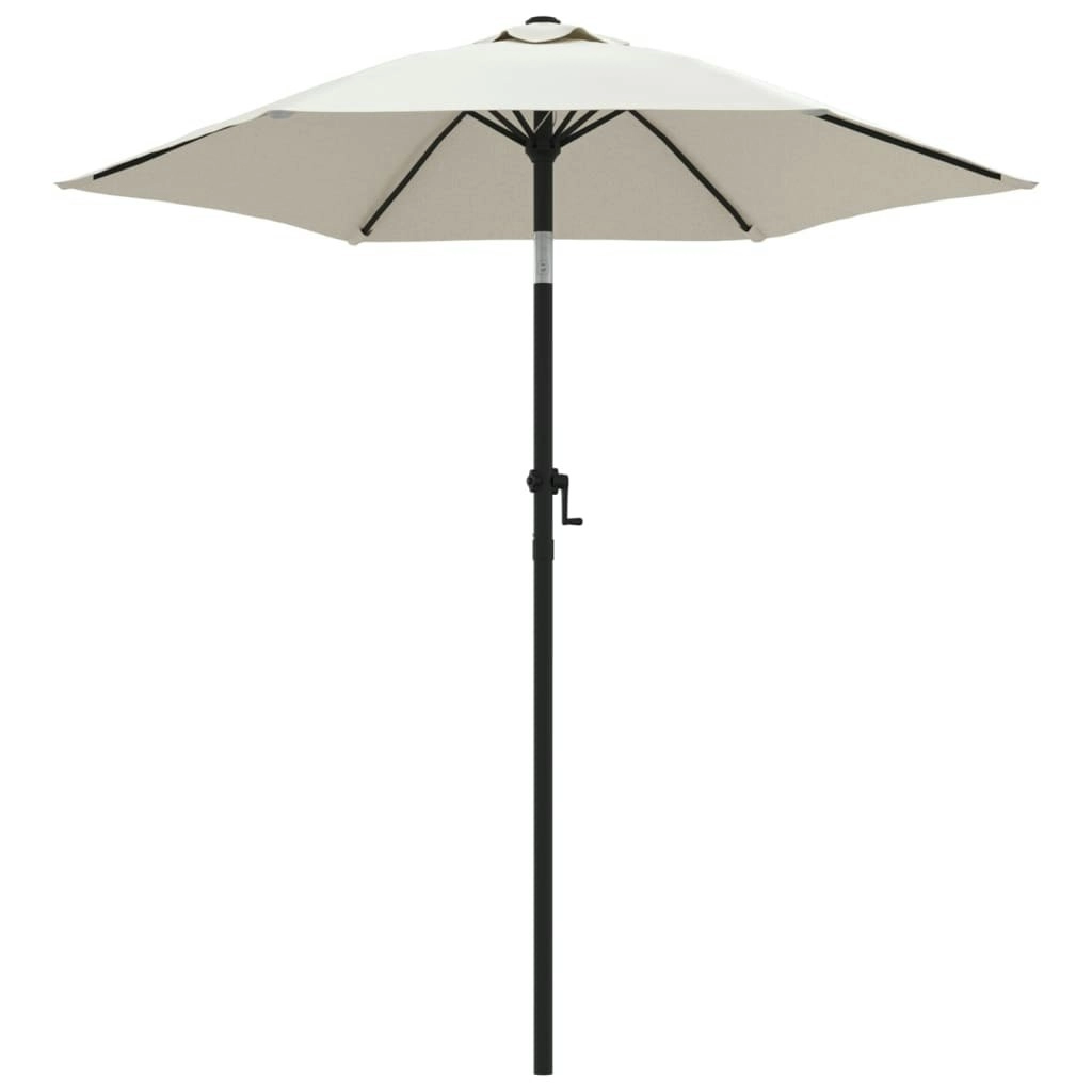 Parasol Sand White 200x224 cm Aluminium 47204