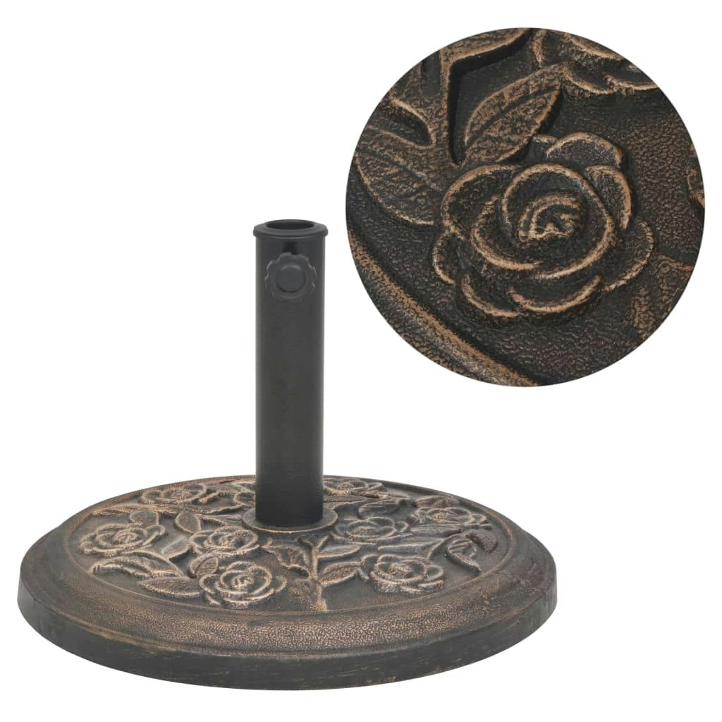 Parasol Base Resin Round Bronze 9 kg 43656