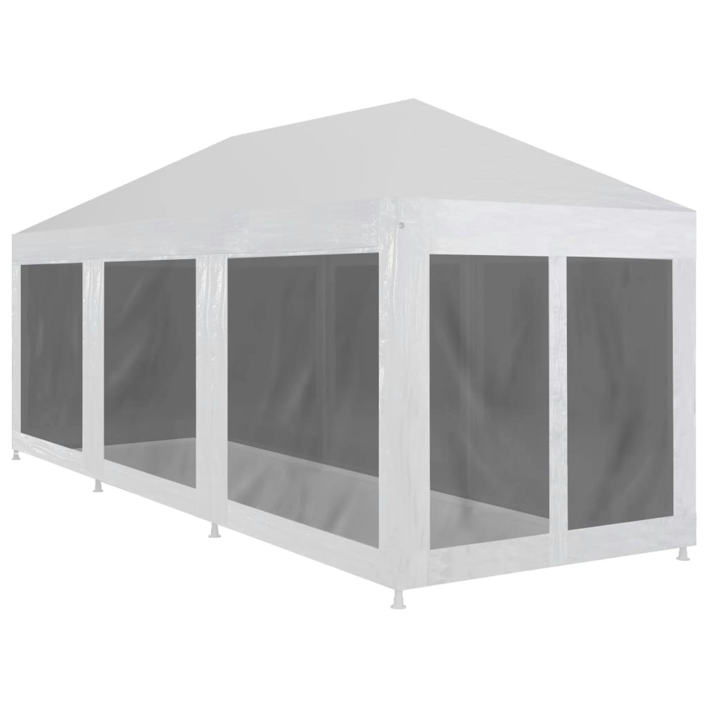 Party Tent with 8 Mesh Sidewalls 9x3 m 45111