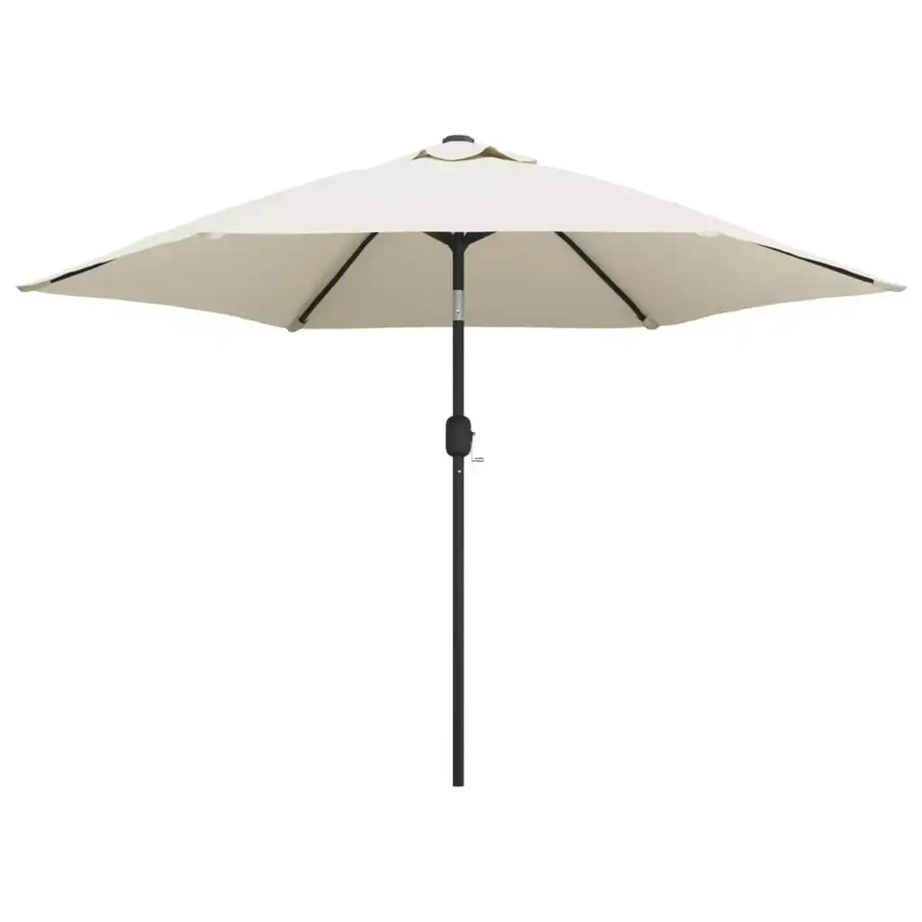 Parasol Sand White 3m Steel Pole 40770