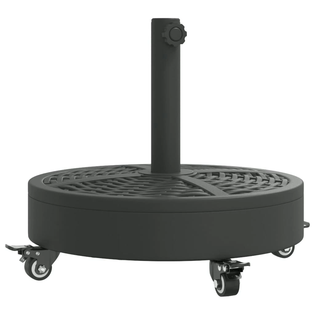 Parasol Base with Wheels for Ã˜38 / 48 mm Poles 27 kg Round 4007985