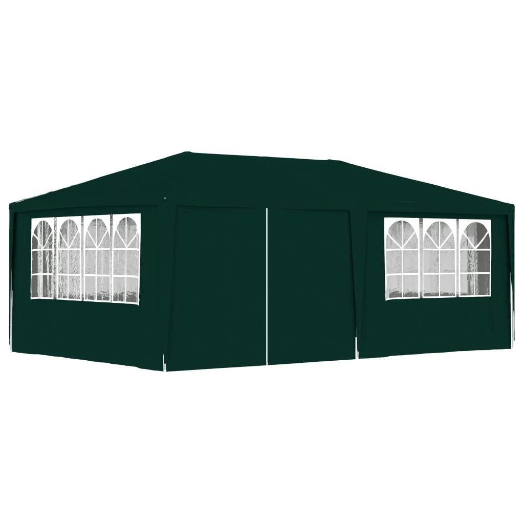 Professional Party Tent with Side Walls 4x6 m Green 90 g/mÂ² 48538