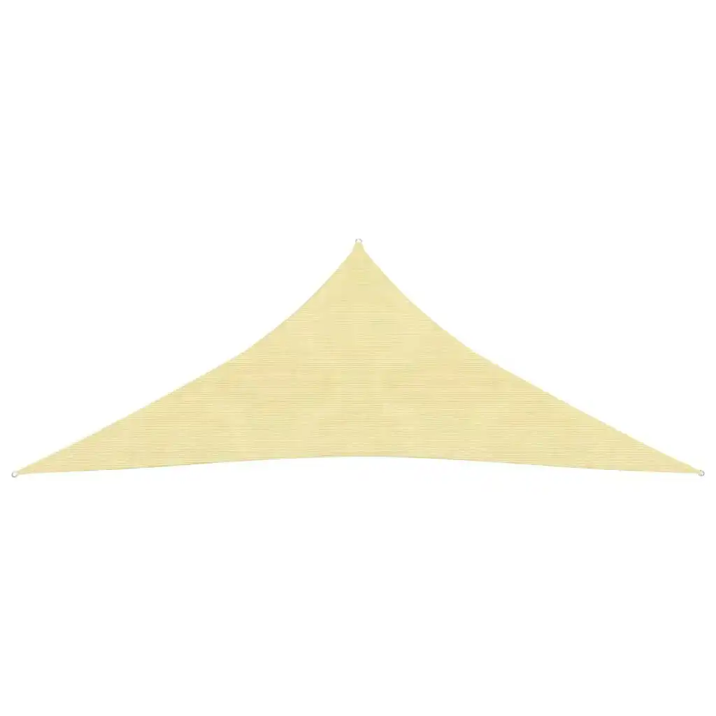 Sunshade Sail HDPE Triangular 3.6x3.6x3.6 m Beige 42285