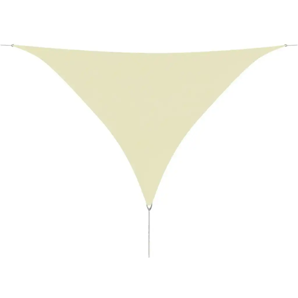 Sunshade Sail Oxford Fabric Triangular 3.6x3.6x3.6 m Cream 42300