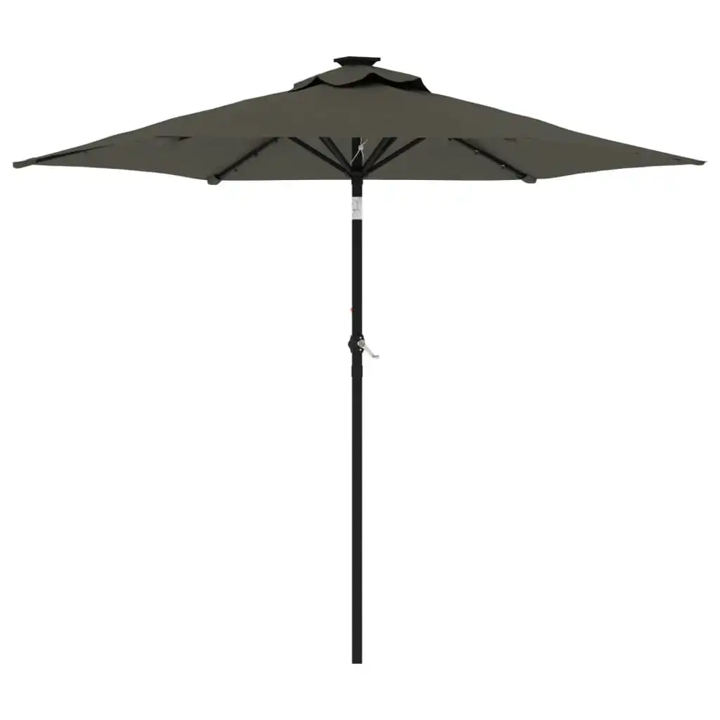 Garden Parasol with Steel Pole Anthracite 225x225x212 cm 4005060