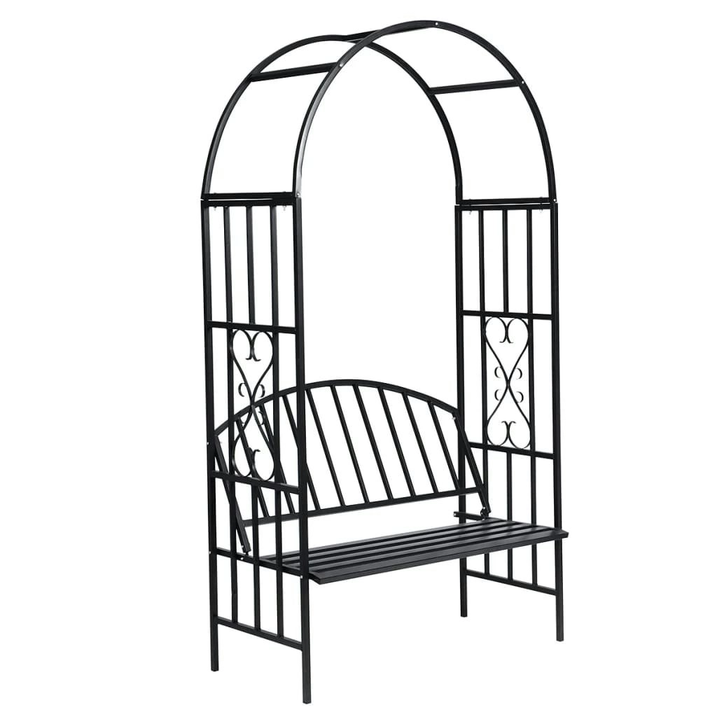 Garden Rose Arch with Bench 40545