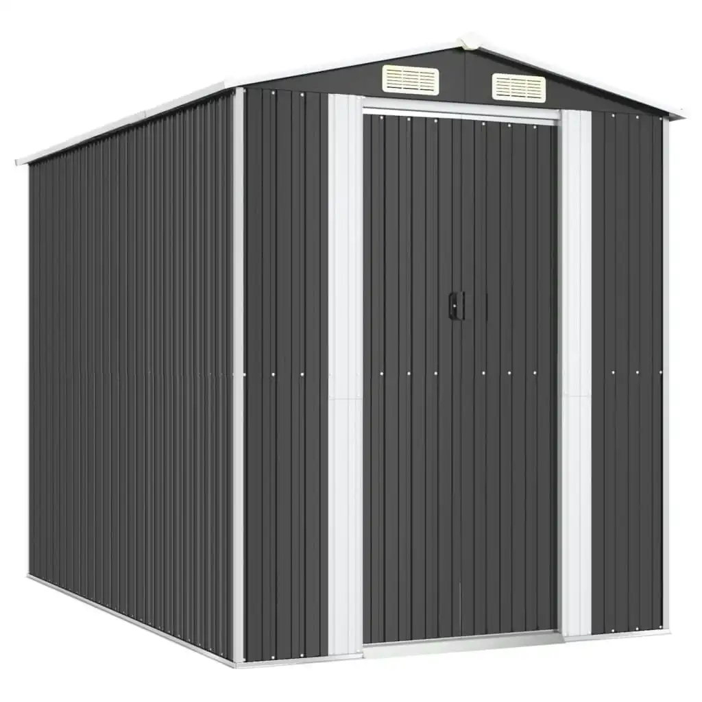 Garden Shed Anthracite 192x274x223 cm Galvanised Steel 3147450