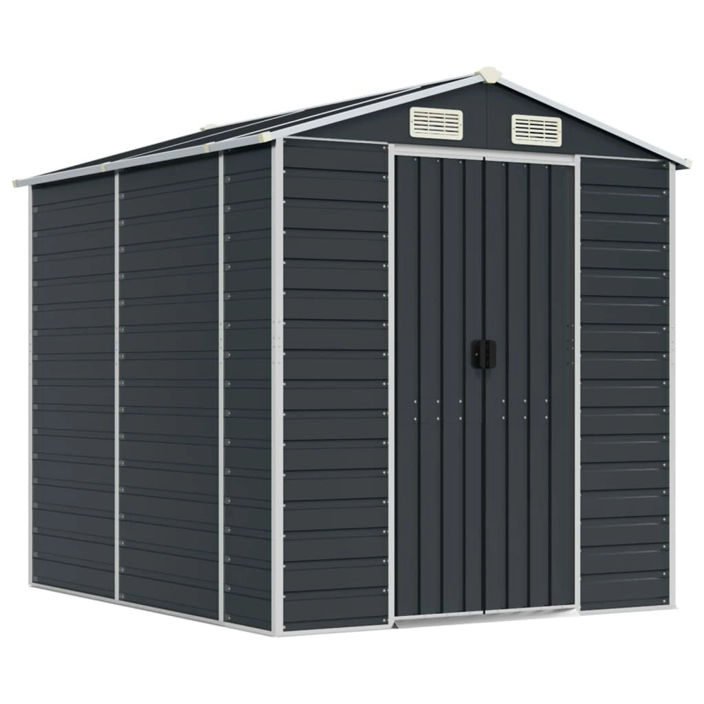 Garden Shed Anthracite 191x215x198 cm Galvanised Steel 3188254